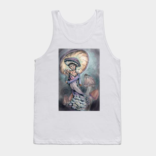 Mushroom Dryad/Nymph Faerie Tank Top by georgiagoddard